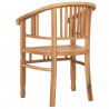 Krzesło 2 pcs Brązowy 63 x 58 x 89 cm Lite drewno teakowe