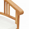 Krzesło 2 pcs Brązowy 63 x 58 x 89 cm Lite drewno teakowe