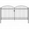 Brama ogrodzeniowa Z blokadą Assen Szary 301 x 224.5 cm Stal
