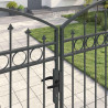 Brama ogrodzeniowa Z blokadą Assen Szary 301 x 224.5 cm Stal