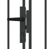 Brama ogrodzeniowa Z blokadą Assen Szary 301 x 224.5 cm Stal