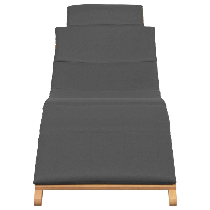 Leżak ogrodowy Brązowy 198 x 55 x 58,5 cm Lite drewno teakowe