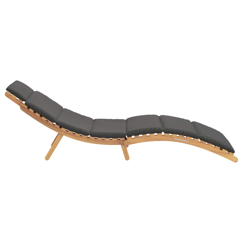 Leżak ogrodowy Brązowy 198 x 55 x 58,5 cm Lite drewno teakowe