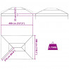 Wymiana osłony altany przezroczysty 400 x 300 x 32 cm PVC