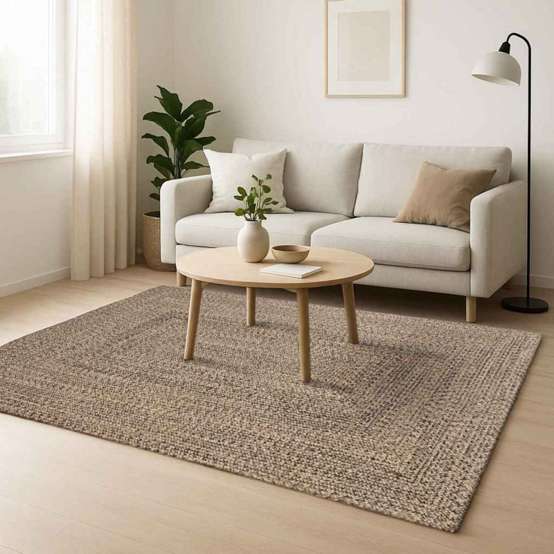 Dywany pokojowe Prostokątny Naturalny i czarny 160 x 230 cm
