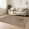 Dywany pokojowe Kwadrat Naturalny i czarny 300 x 300 cm Juta
