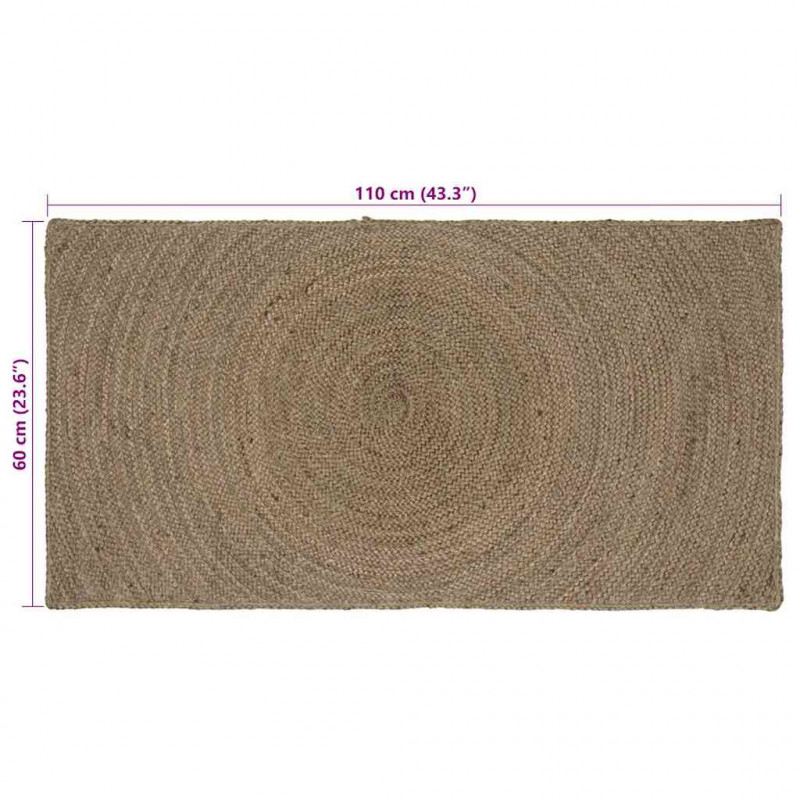 Dywany pokojowe Prostokątny Szary 60 x 110 cm Juta