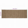 Dywany pokojowe Prostokątny Szary 60 x 250 cm Juta