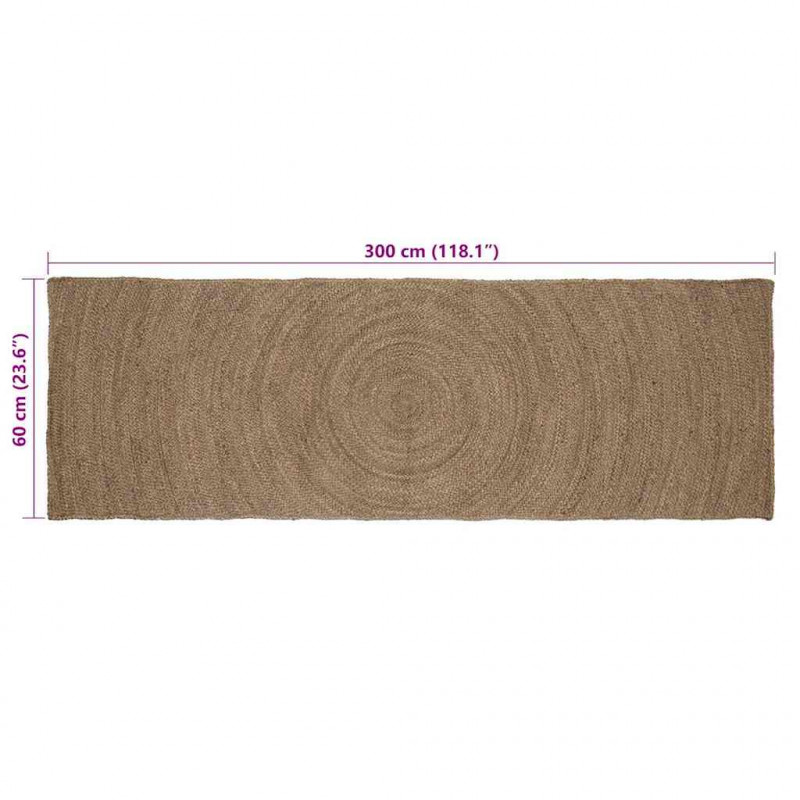 Dywany pokojowe Prostokątny Szary 60 x 300 cm Juta