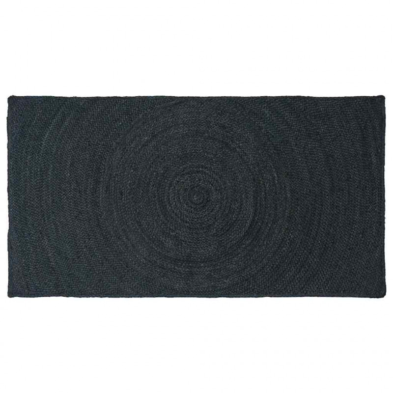 Dywany pokojowe Prostokątny Ciemnoszary 80 x 150 cm Juta