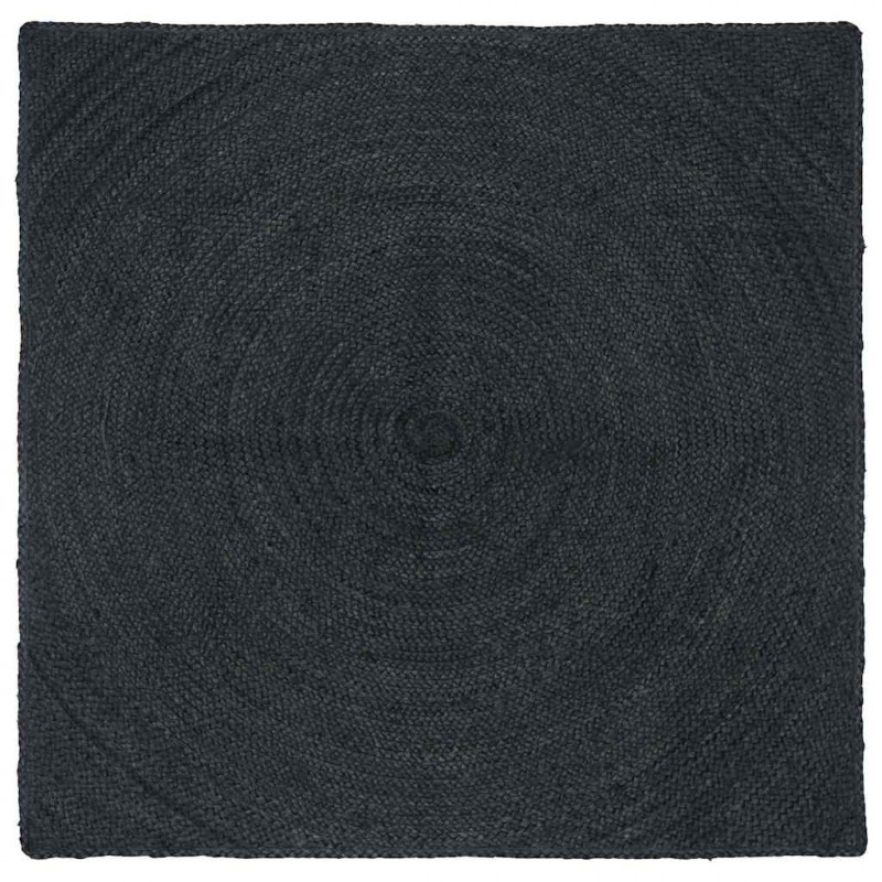 Dywany pokojowe Kwadrat Ciemnoszary 160 x 160 cm Juta