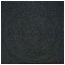 Dywany pokojowe Kwadrat Ciemnoszary 240 x 240 cm Juta