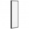 Parawan prysznicowy Czarny 132 x 2 x 140 cm Aluminium i PP