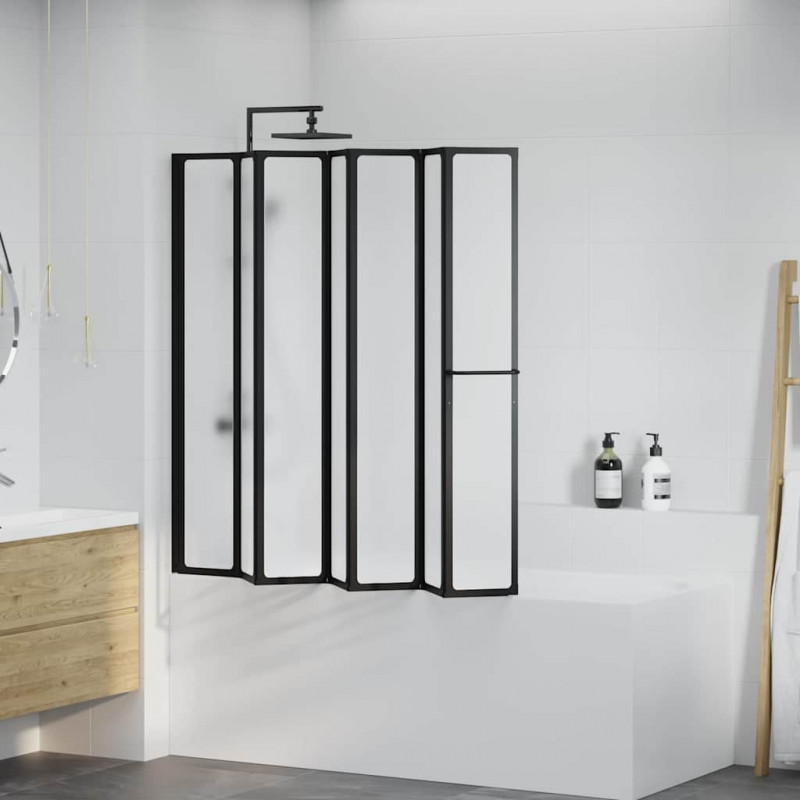 Parawan prysznicowy Inny Czarny 168 x 140 cm Aluminium