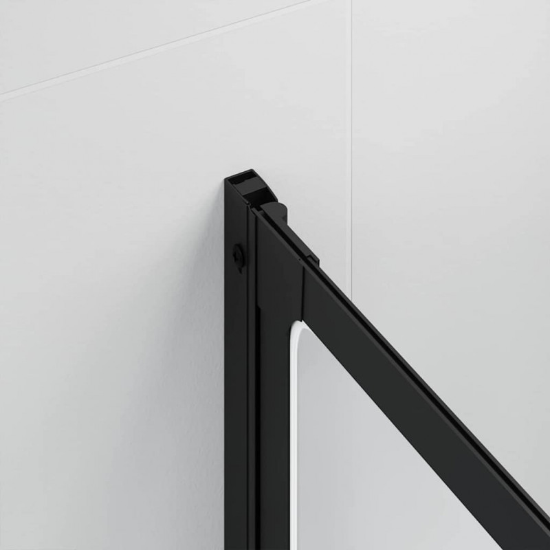 Parawan prysznicowy Inny Czarny 168 x 140 cm Aluminium
