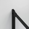 Parawan prysznicowy Inny Czarny 168 x 140 cm Aluminium