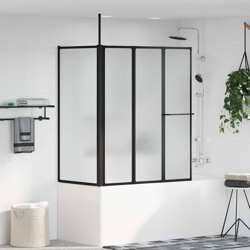 Parawan prysznicowy Biały 120 x 70 x 137 cm Aluminium