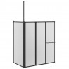 Parawan prysznicowy Biały 120 x 70 x 137 cm Aluminium