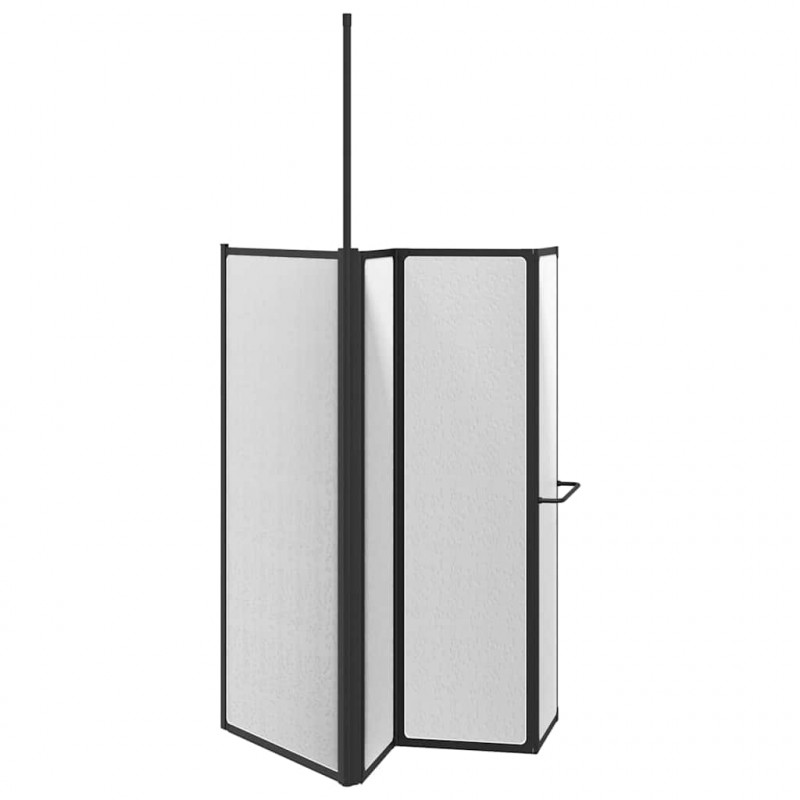 Parawan prysznicowy Biały 120 x 70 x 137 cm Aluminium