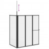Parawan prysznicowy Biały 120 x 70 x 137 cm Aluminium