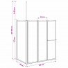 Parawan prysznicowy Biały 120 x 70 x 137 cm Aluminium