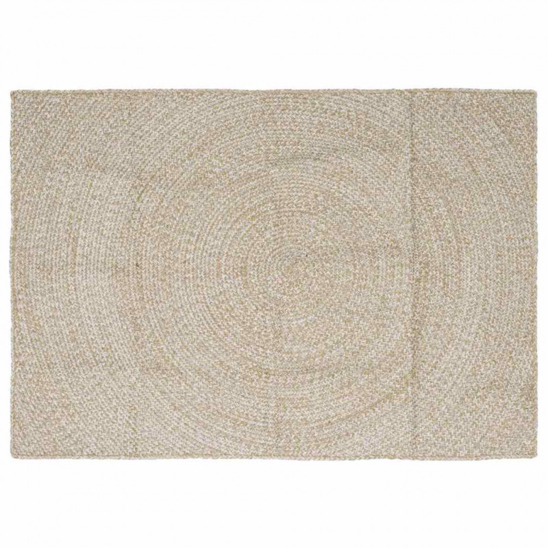 Dywany pokojowe Prostokątny Naturalne i białe 140 x 200 cm Juta