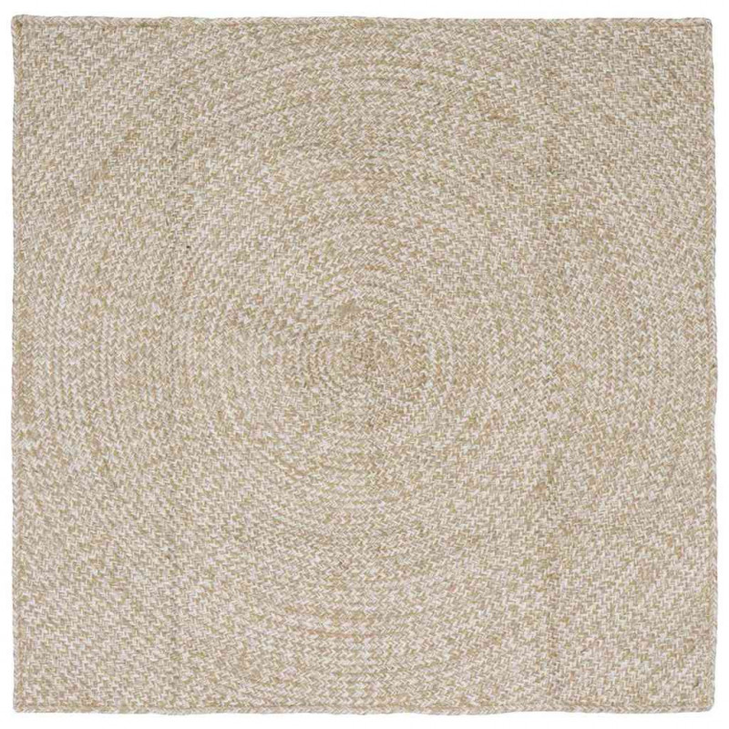 Dywany pokojowe Kwadrat Naturalne i białe 160 x 160 cm Juta