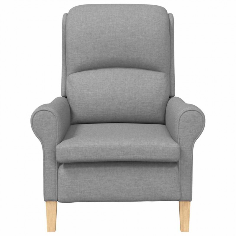 fotel Jasnoszary 76 x 94 x 102 cm tkanina