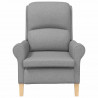 fotel Jasnoszary 76 x 94 x 102 cm tkanina