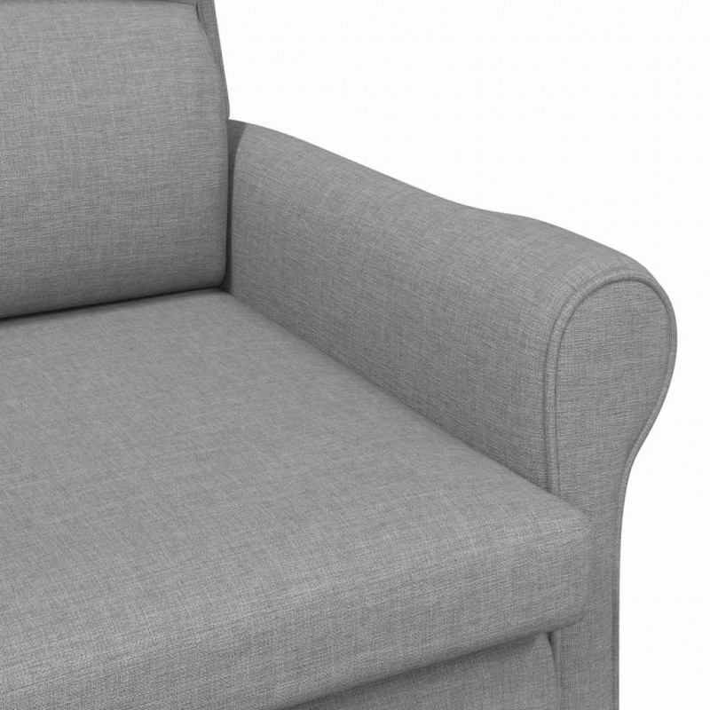 fotel Jasnoszary 76 x 94 x 102 cm tkanina