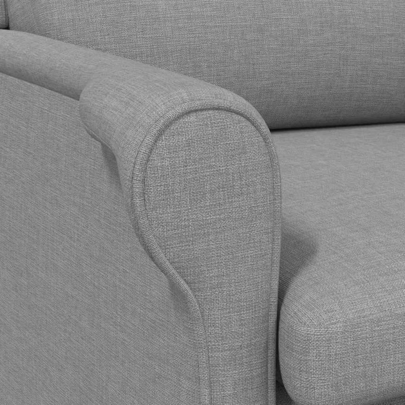 fotel Jasnoszary 76 x 94 x 102 cm tkanina