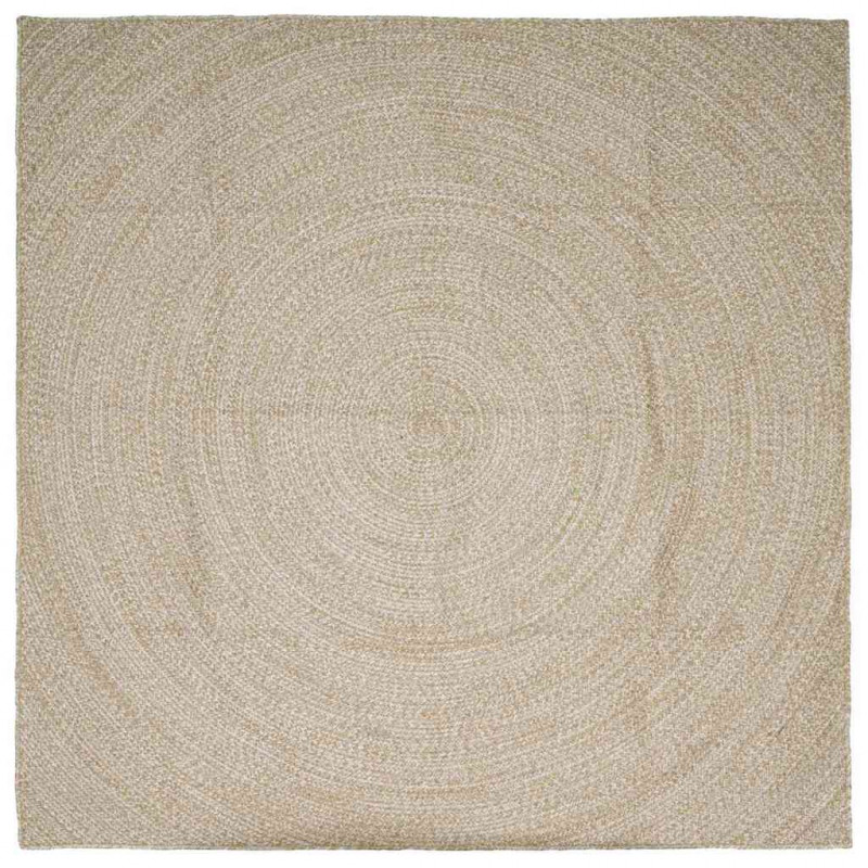 Dywany pokojowe Kwadrat Naturalne i białe 240 x 240 cm Juta