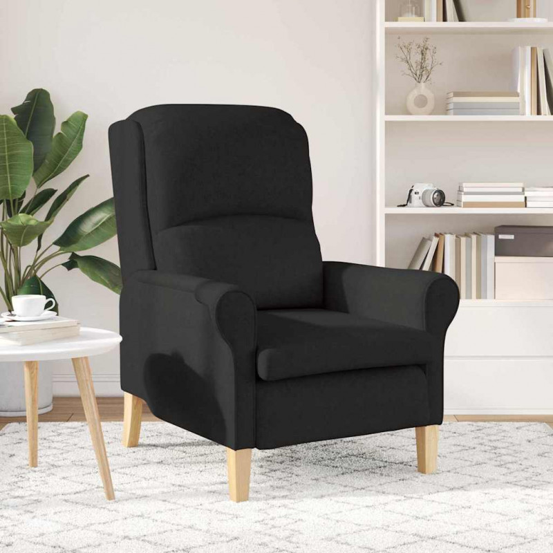 fotel Czarny 76 x 94 x 102 cm tkanina