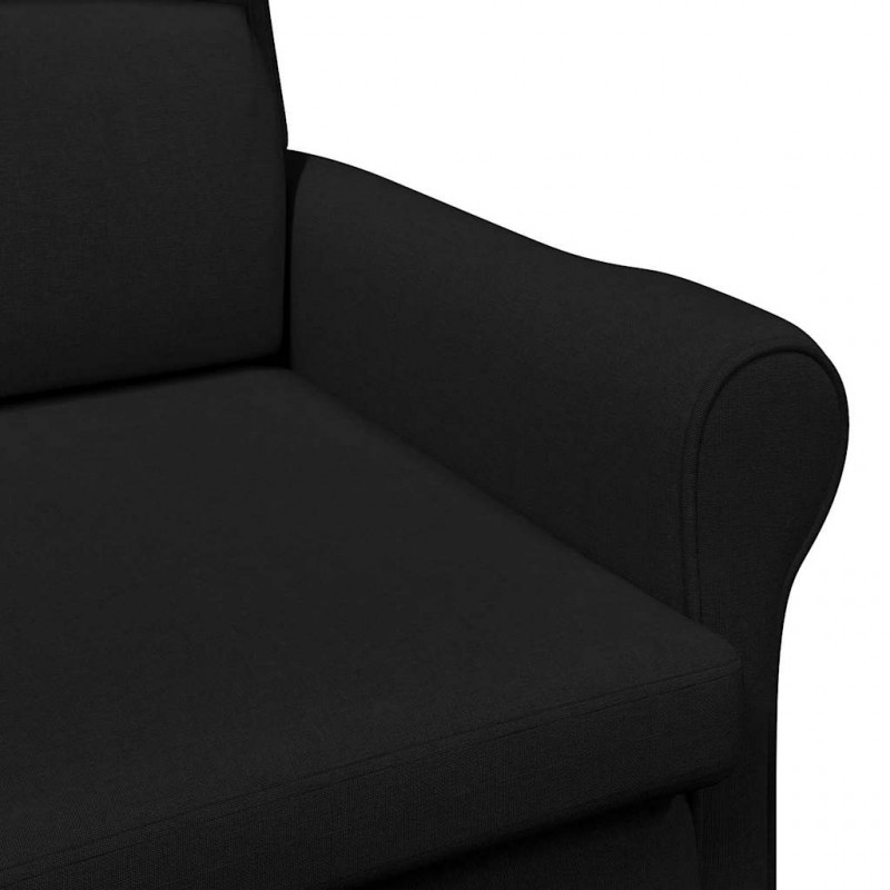 fotel Czarny 76 x 94 x 102 cm tkanina