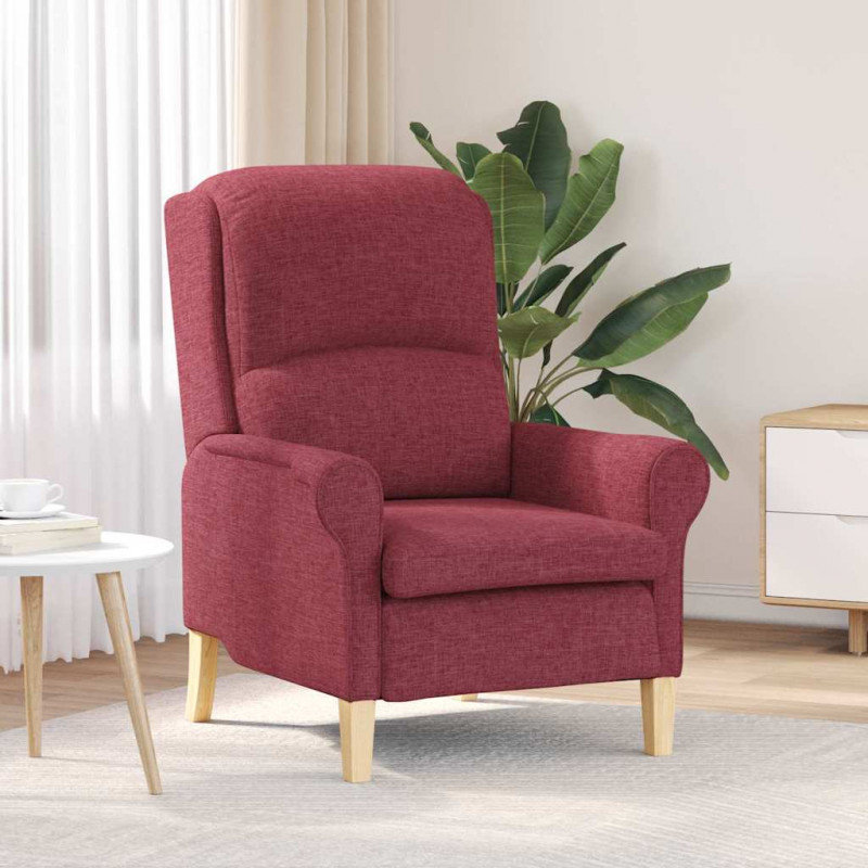 fotel czerwone wino 76 x 94 x 102 cm tkanina