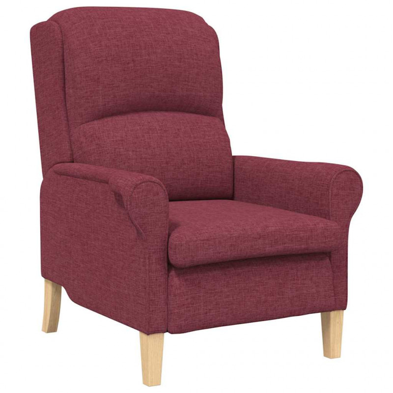 fotel czerwone wino 76 x 94 x 102 cm tkanina