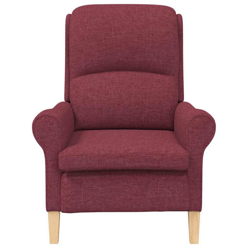 fotel czerwone wino 76 x 94 x 102 cm tkanina