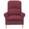 fotel czerwone wino 76 x 94 x 102 cm tkanina