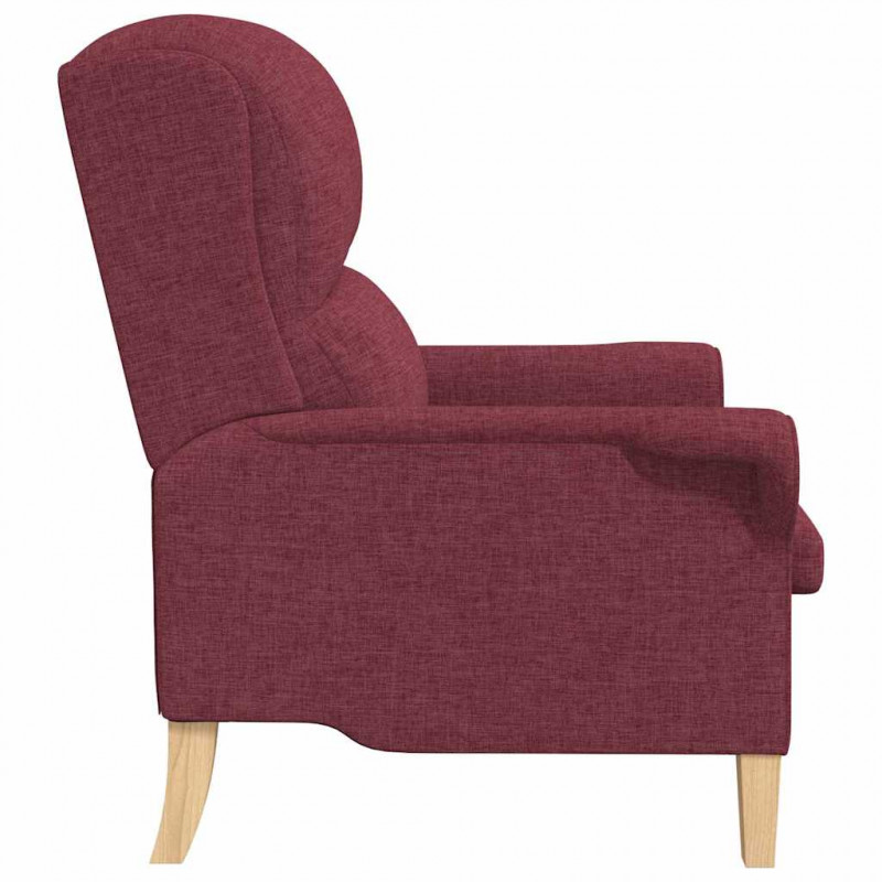 fotel czerwone wino 76 x 94 x 102 cm tkanina