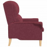 fotel czerwone wino 76 x 94 x 102 cm tkanina