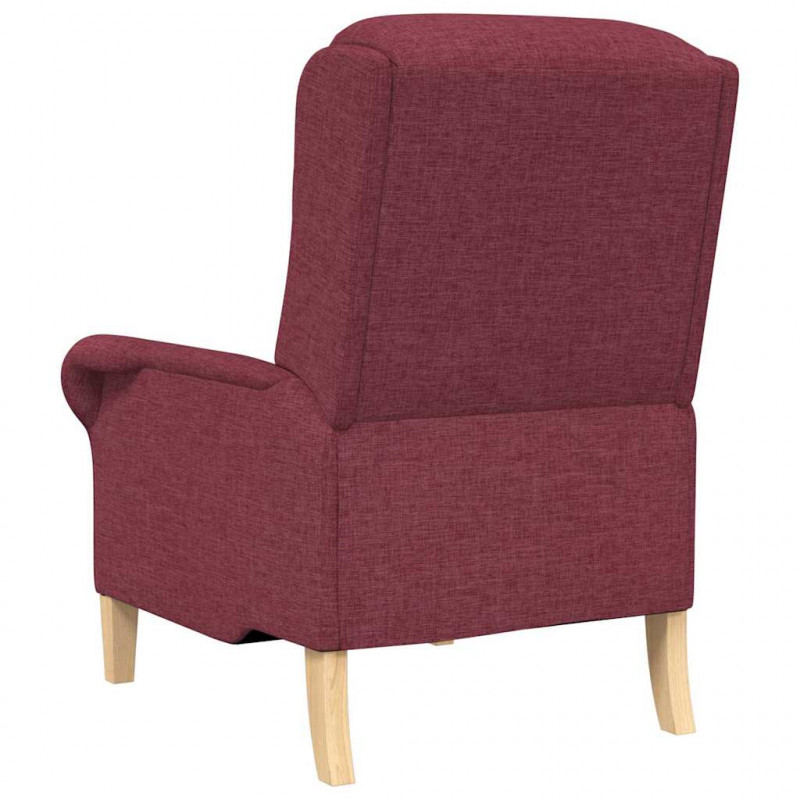 fotel czerwone wino 76 x 94 x 102 cm tkanina