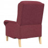 fotel czerwone wino 76 x 94 x 102 cm tkanina