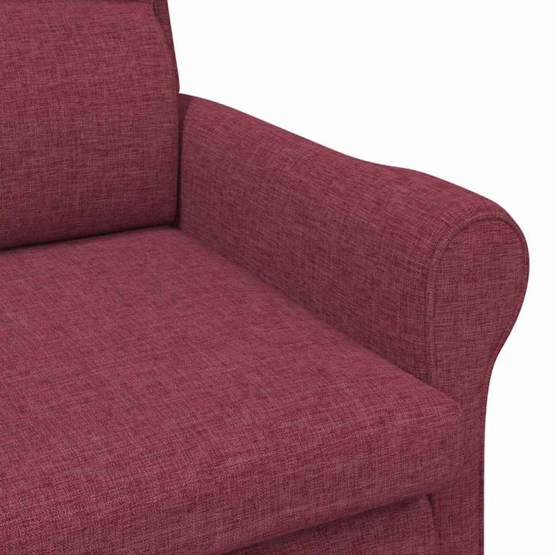 fotel czerwone wino 76 x 94 x 102 cm tkanina