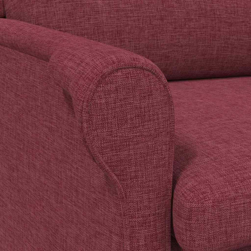 fotel czerwone wino 76 x 94 x 102 cm tkanina