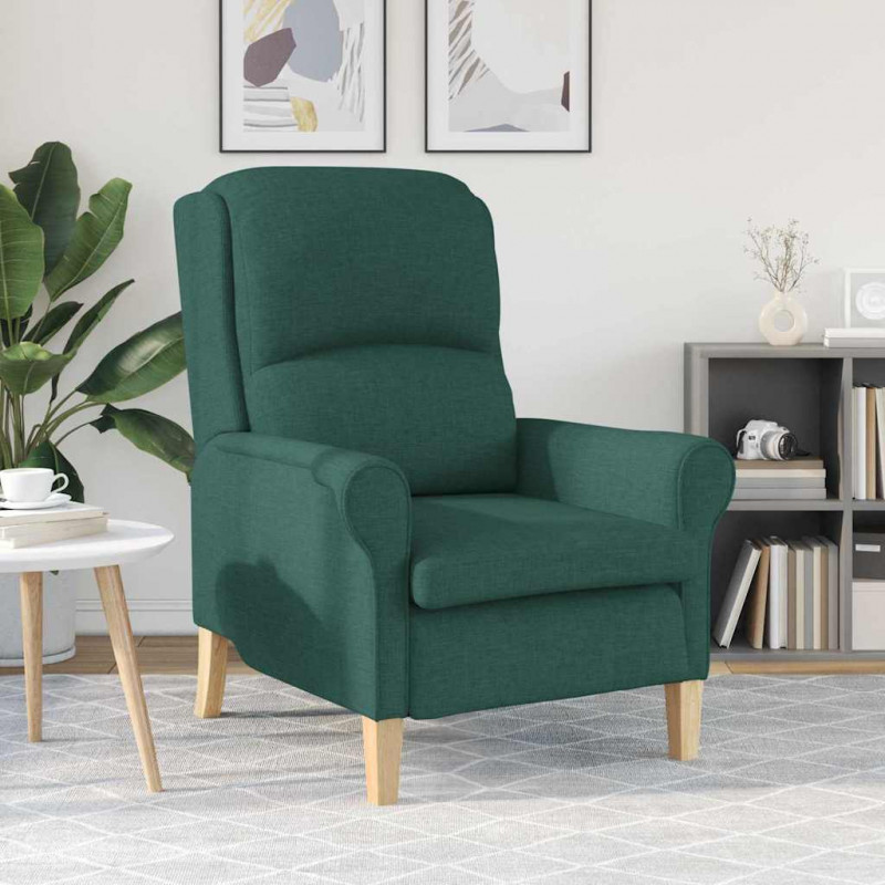 fotel Ciemnozielony 76 x 94 x 102 cm tkanina