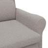 fotel Jasnoszary 76 x 94 x 102 cm Miękka tkanina Sherpa