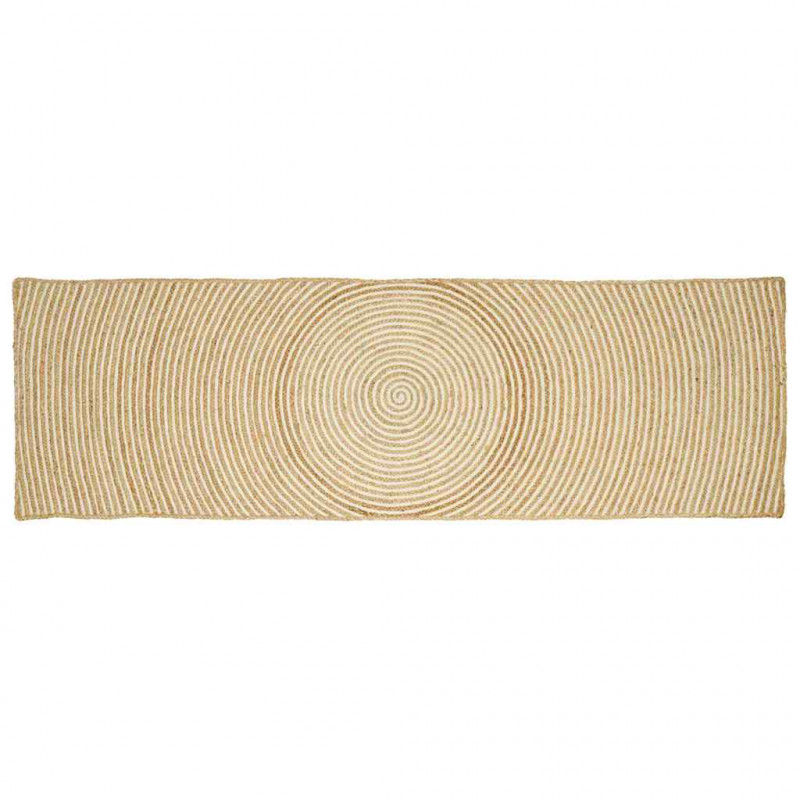 Dywan Naturalne i białe 60 x 300 cm Juta