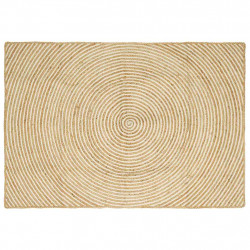 Dywan Naturalne i białe 120 x 170 cm Juta