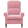 fotel Różowy 76 x 94 x 102 cm Aksamit