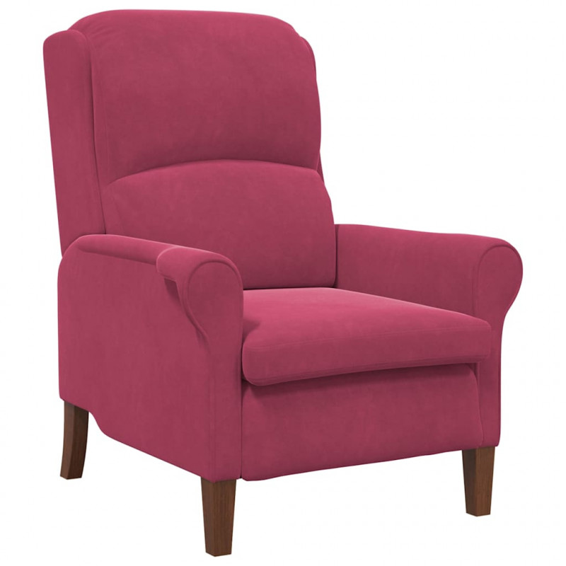fotel czerwone wino 76 x 94 x 102 cm Aksamit